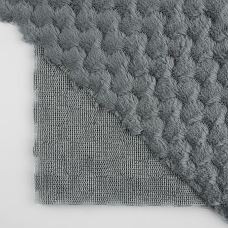 Лоскут плюш «Соты», 50×50 см, 220 г/м, серый №18