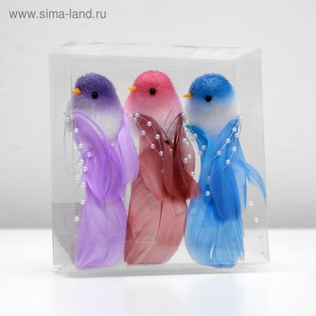 Декор птица 13×4×4 см МИКС