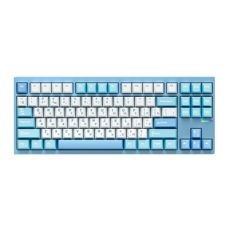 MCHOSE GX87 Huano Matcha Latte v2 RGB Blue Nano Spraying RU 15990₽