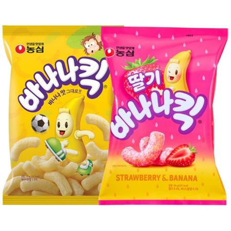 [Nongshim] Банановые закуски, 2 типа Original 75g
