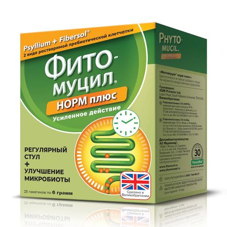 Фитомуцил Норм Плюс Пор.д/Приема Вн.пак.6Г №25