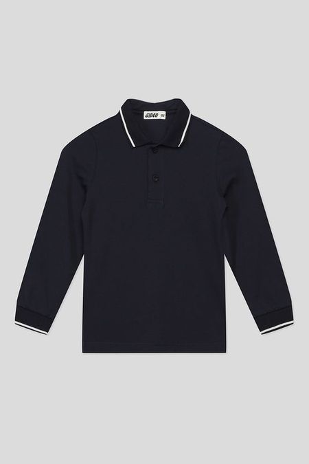 Однотонное поло с контрастной отделкой GIOCO 937₽