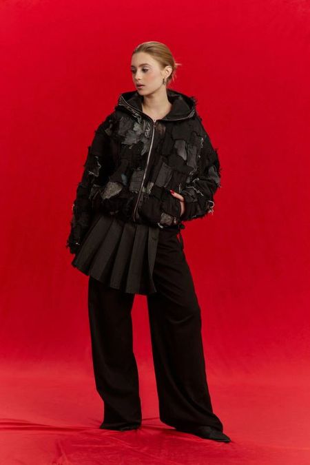 Джинсовая баска со складками RISHI 5000₽