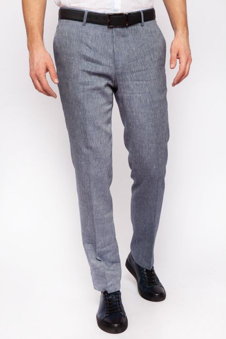 Брюки зауженные изо льна и хлопка 4799₽