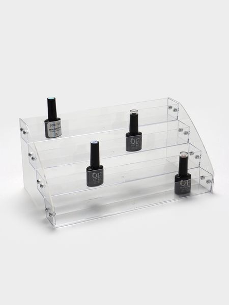 Подставка под лаки 4 этажа, 31.3×14.4×18.3 см, оргстекло 2 мм