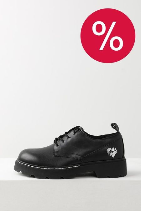 Полуботинки кожаные с принтом Karl Lagerfeld 14160₽