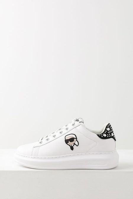 Кеды кожаные со стразами Karl Lagerfeld 26590₽