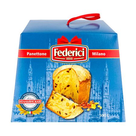 Кулич пасхальный Federici Милано с изюмом, цукатами