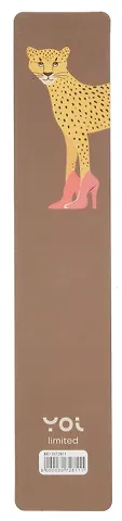 Закладка для книг пластиковая "Леопард"