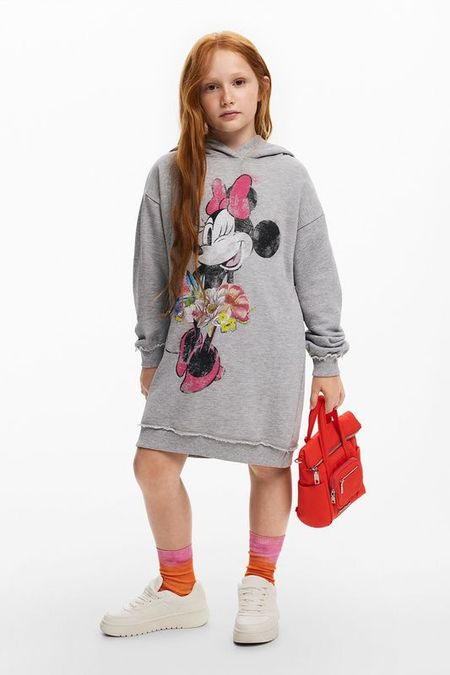 Платье-худи хлопковое с принтом Desigual 4717₽