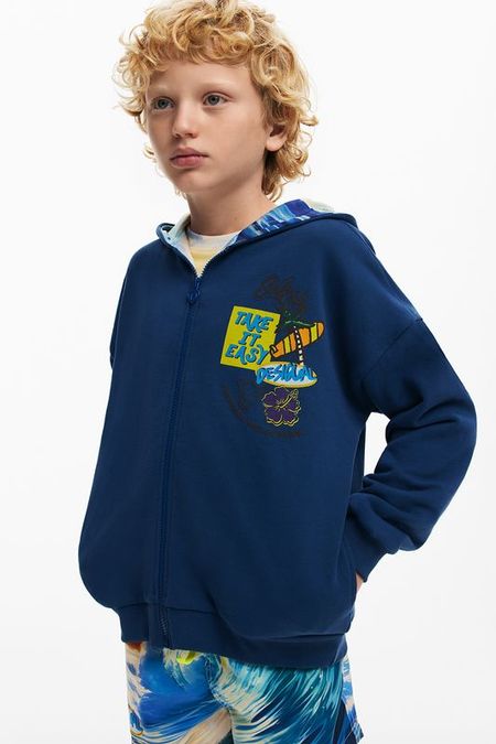 Толстовка хлопковая с капюшоном Desigual 4717₽