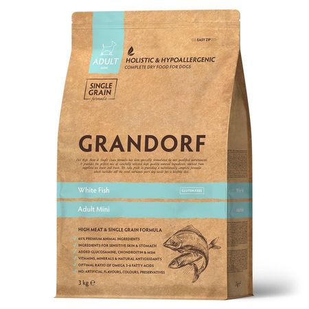 Grandorf Mini сухой корм для собак миниатюрных пород с РЫБОЙ - 3 кг 3450₽
