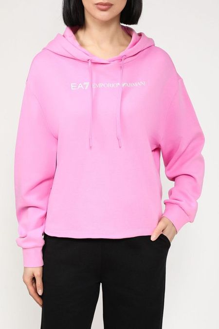 Худи хлопковое оверсайз кроя Ea7 9090₽