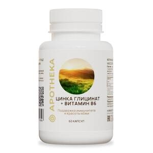 Apotheka Цинка глицинат + Витамин В6 Капсулы 60 шт