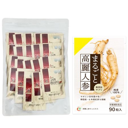 6 Year Ginseng Value Set Красный женьшень Чай GOLD 90 цельных зерен женьшеня Порошок красного женьшеня Year Корень/Корейский GT2/Корейский (20 пакетов) & (6 Корень/Корейский