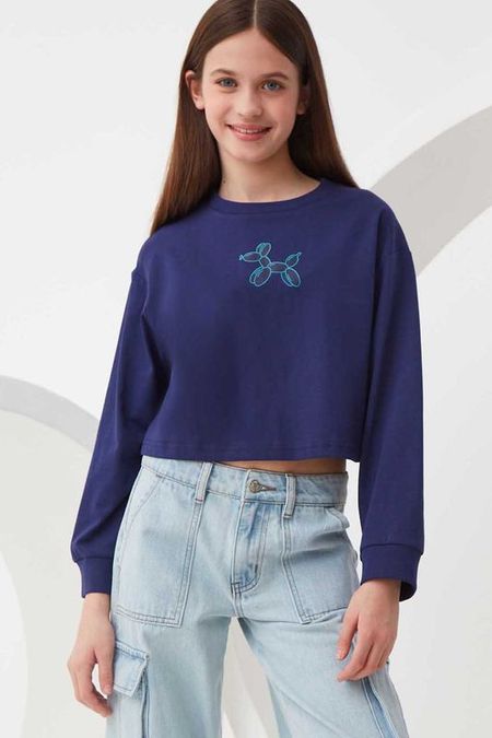 Свитшот хлопковый укороченный Smena 652₽