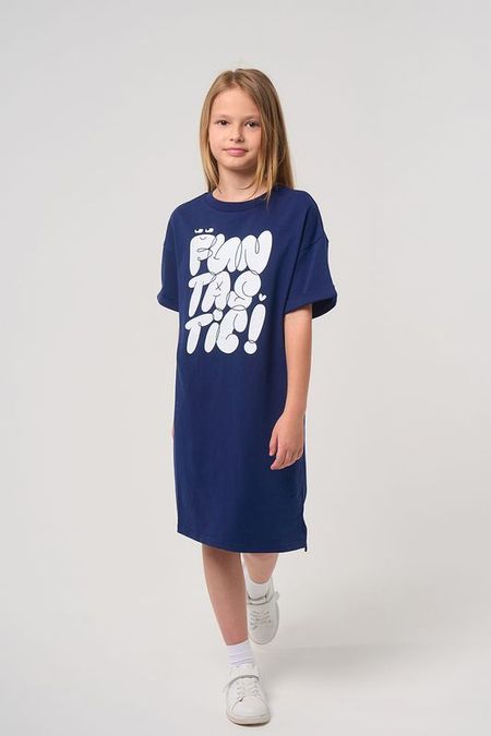 Платье хлопковое с принтом Smena 652₽