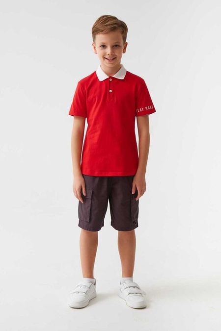 Поло хлопковое с принтом Smena 615₽