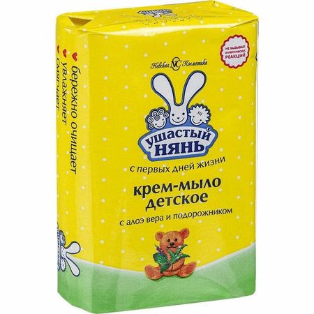 Ушастый Нянь Крем-Мыло Алоэ-Подорожник 90Г