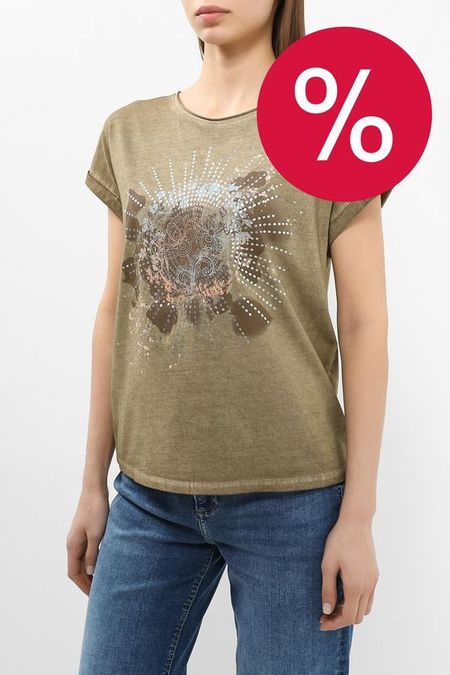 Футболка хлопковая с принтом sOliver 2650₽