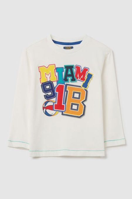 Лонгслив хлопковый с принтом OVS 780₽