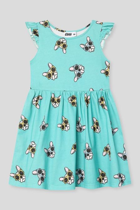 Платье хлопковое с принтом GIOCO 1042₽