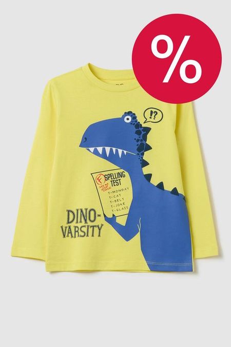 Лонгслив хлопковый с принтом OVS 440₽