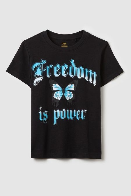 Футболка хлопковая с принтом OVS 517₽