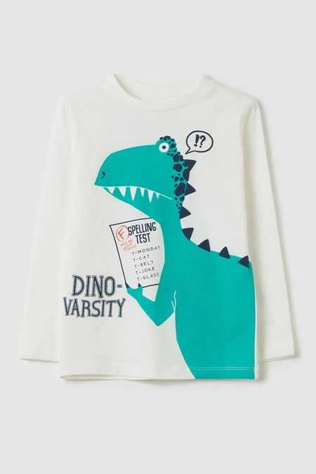 Лонгслив хлопковый с принтом OVS 465₽