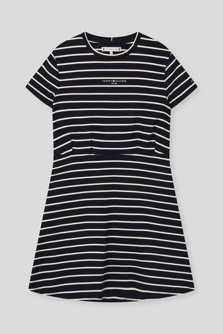 Платье хлопковое в полоску приталенное Tommy Hilfiger 5242₽