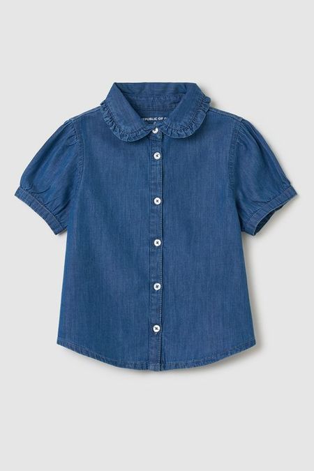 Блуза джинсовая с коротким рукавом Republic of Denim 1567₽