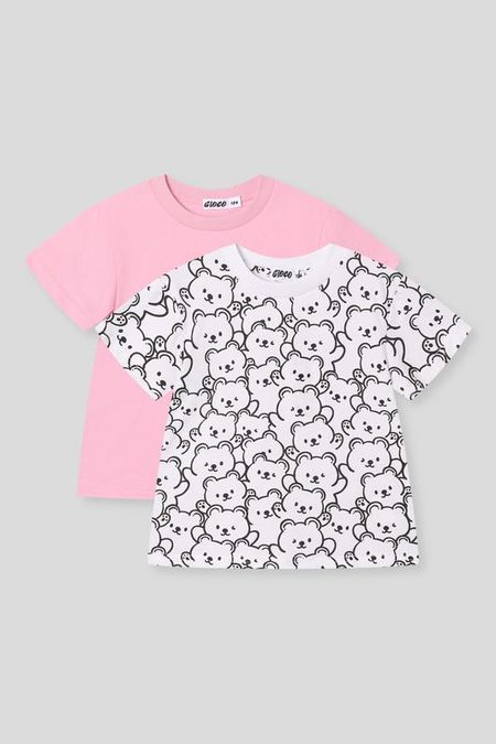 Набор из 2 хлопковых футболок с принтом GIOCO 1147₽