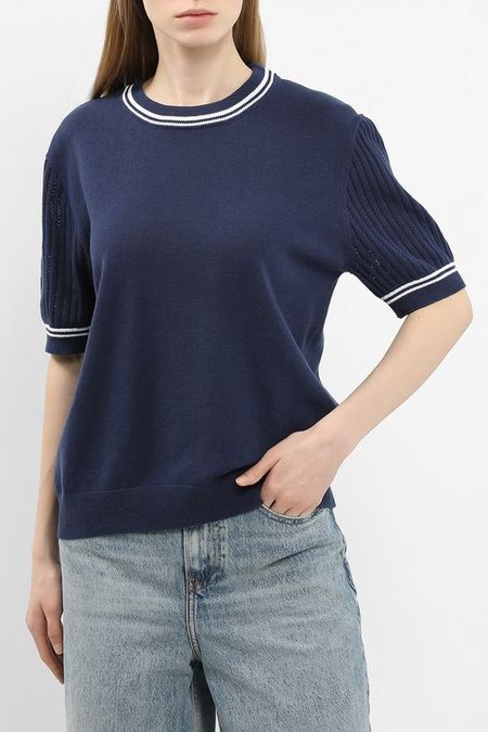 Джемпер хлопковый с коротким рукавом BELUCCI 4192₽