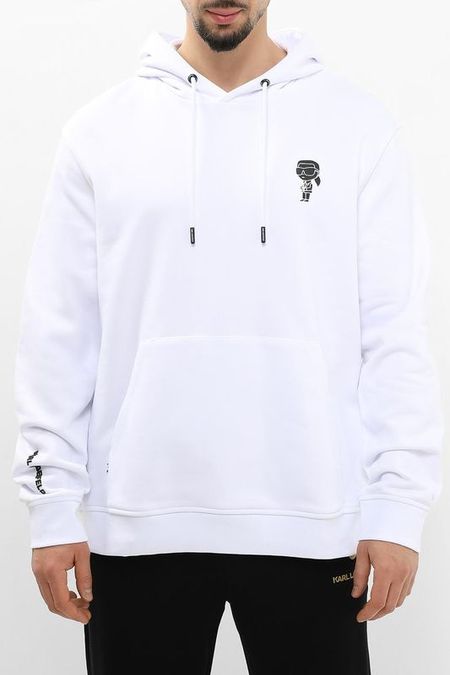 Худи хлопковое с карманом Karl Lagerfeld 14490₽