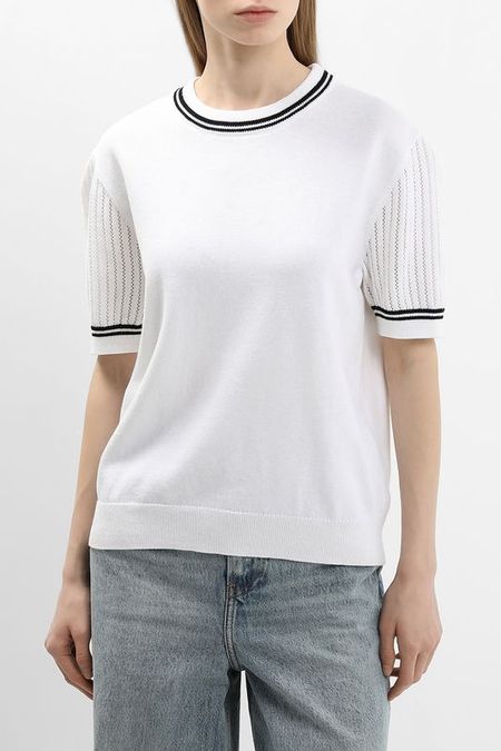 Джемпер хлопковый с коротким рукавом BELUCCI 4192₽