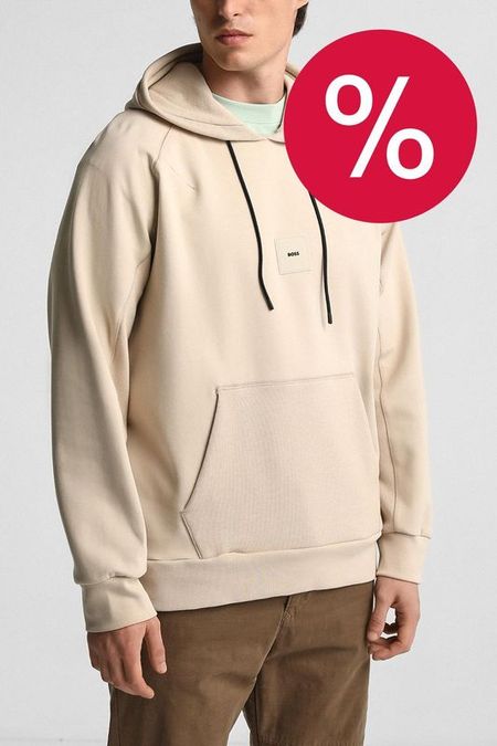 Худи хлопковое с карманом BOSS 12890₽