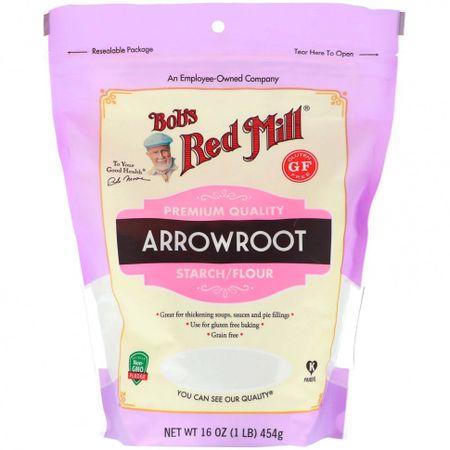 Bob's Red Mill, крахмал/мука из аррорута, без глютена, 454 г (16 унций)