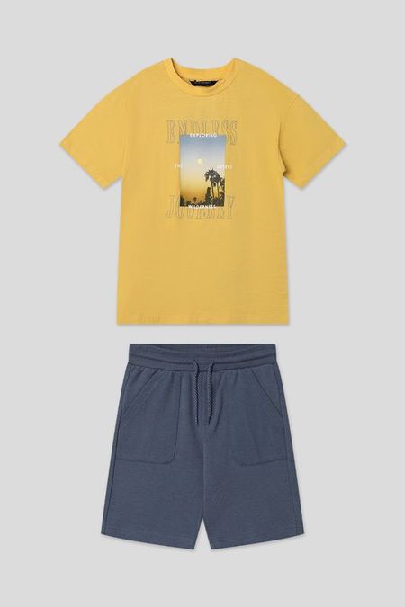 Комплект хлопковый из футболки и шорт Nukutavake 2247₽