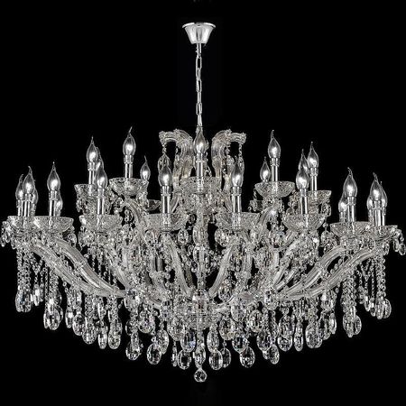 Люстра Crystal Lux Hollywood SP20+10 Chrome цвет плафона/подвески Прозрачный, цвет арматуры Хром