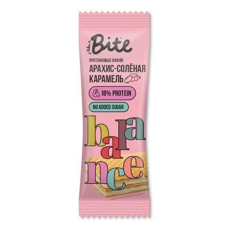 Вафли протеиновые Take a Bite со вкусом арахис и солёная карамель 35 г