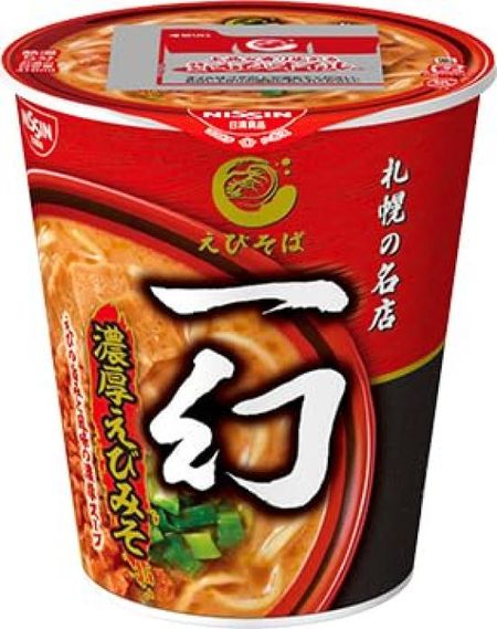 [Товар, доступный по ограниченному каналу продаж] Nissin Foods Sapporo Shrimp Soba Ichigen Rich Shrimp Miso 112 г x 12 шт.