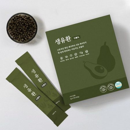 Bongangwon raw Yuhwan солодка, водоросли, капуста, жимолость, акация, 60 г, 4 коробки