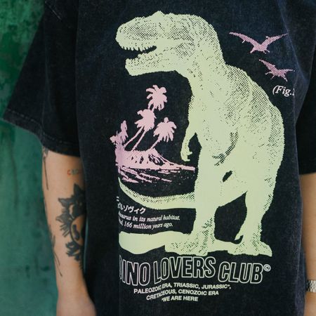 Футболка черная Nikita Gruzovik Dino Lovers Club 3000₽