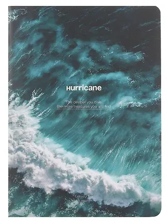Тетрадь А4 40л кл. "Ocean", ураган, карт.обл., скрепка, ламинация, микротекстурирование