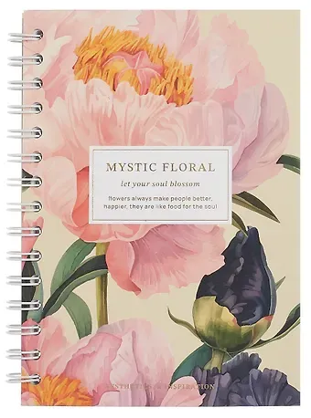 Тетрадь 100л кл. "Blossom. Peonies" тв.переплет, спираль, микротекстурирование, ламинация