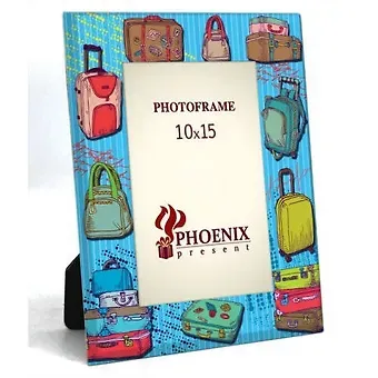 ФА Рамка Феникс Презент Чемоданы 16*20см (10*15см) стекло 38968