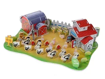 Пазл 3D. Ранчо. 57 деталей. 27х19х9 см. -Китай: (3D Puzzle). 589-N 428080