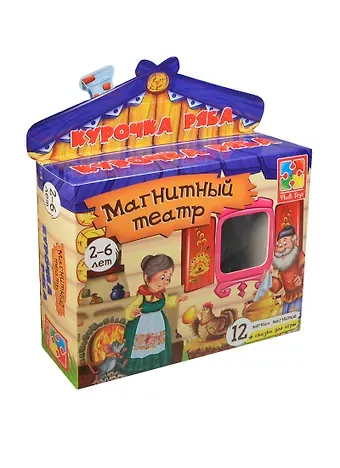 Игра, ТМ Vladi Toys, Магнитный театр Курочка Ряба, Мультиколор