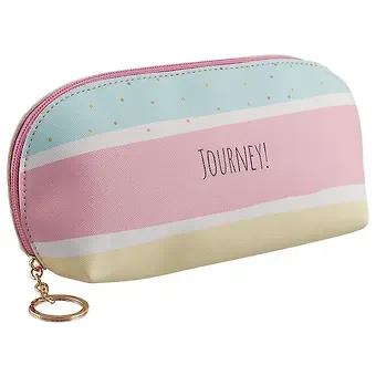 Косметичка Цветные полоски Journey(PU)(11х23)(ПВХ бокс)