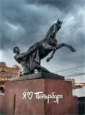Магнит СПб Аничков мост (9х5,5) (винил)